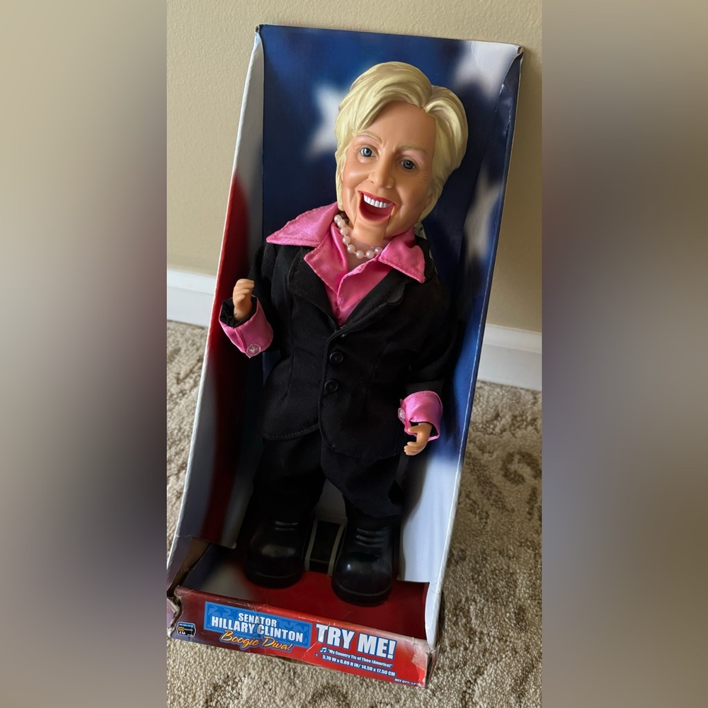Senator Hillary Clinton boogie diva doll